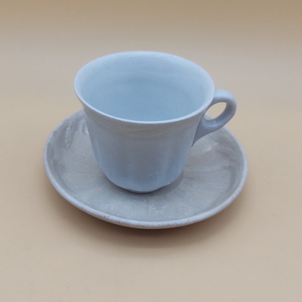 19th Century Antique Tea Cup & Saucer Stone Chinaware Co.